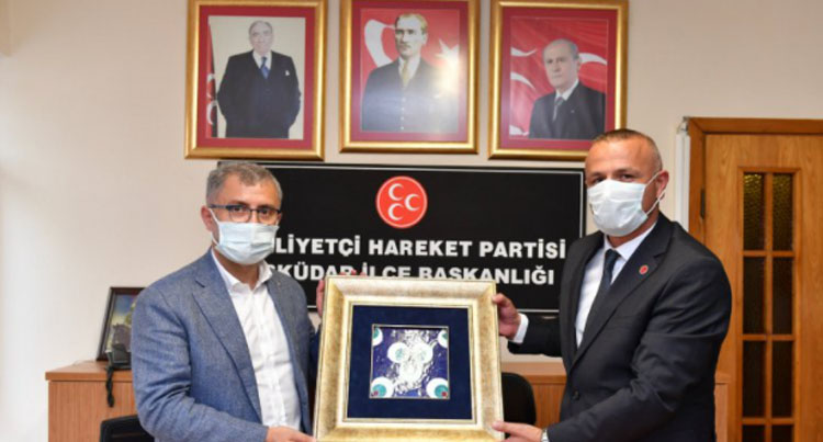 Hilmi Türkmen, MHP Üsküdar İlçe Başkanlığını ziyaret etti